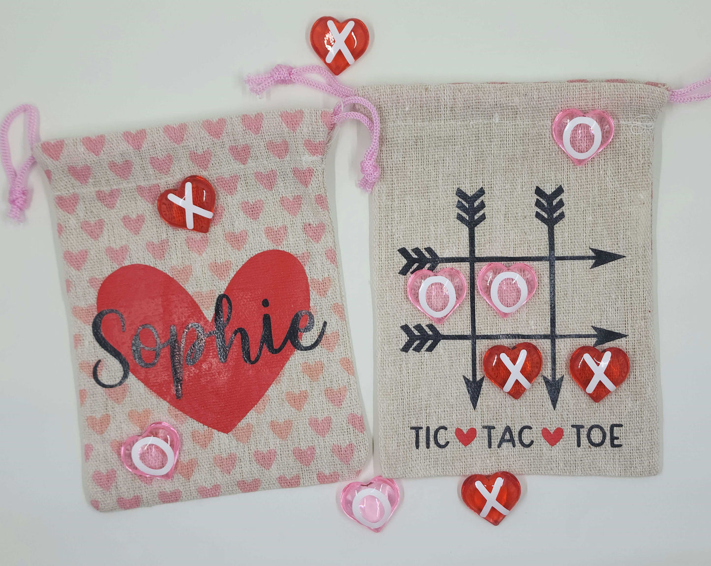 Valentine's Personalized Tic Tac Toe Game
