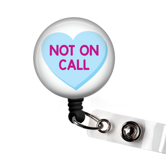 Funny Nurse Candy Heart Retractable Badge Reel