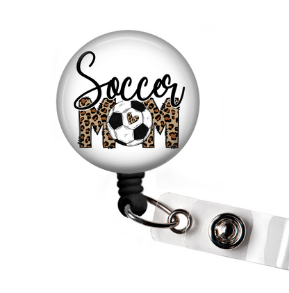 Soccer Mom Retractable Badge Reel