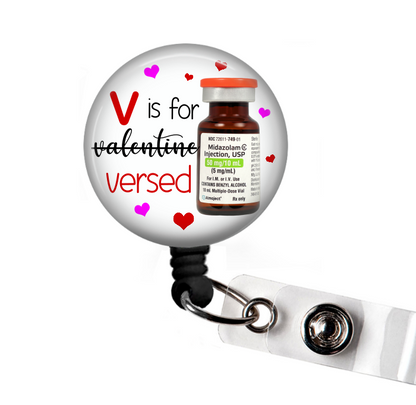 V is for Versed Retractable Badge Reel